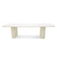 CDT12604-KT 3m Stone Top Outdoor Dining Table - Snow White