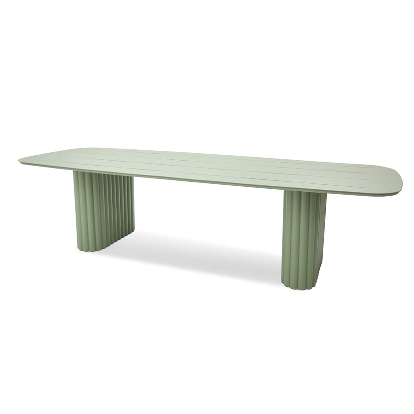 CDT12605-KT 3m Outdoor Dining Table - Sand Green