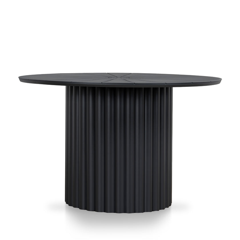 CDT12607-KT 1.2m Outdoor Round Dining Table - Sand Dark Grey