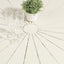 CDT12613-KT 1.2m Outdoor Round Dining Table - Cream White