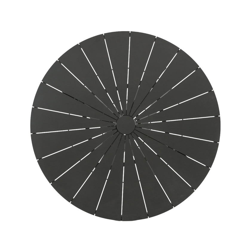 CDT12615-KT 1.2m Outdoor Round Dining Table - Sand Dark Grey