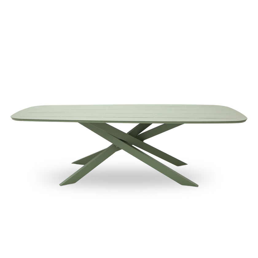 CDT12616-KT 2.4m Outdoor Dining Table - Sand Green