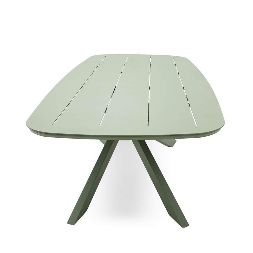 CDT12616-KT 2.4m Outdoor Dining Table - Sand Green