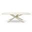 CDT12617-KT 2.4m Outdoor Dining Table - Cream White