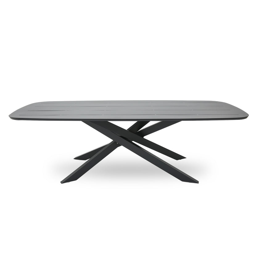 CDT12618-KT 2.4m Outdoor Dining Table - Sand Dark Grey