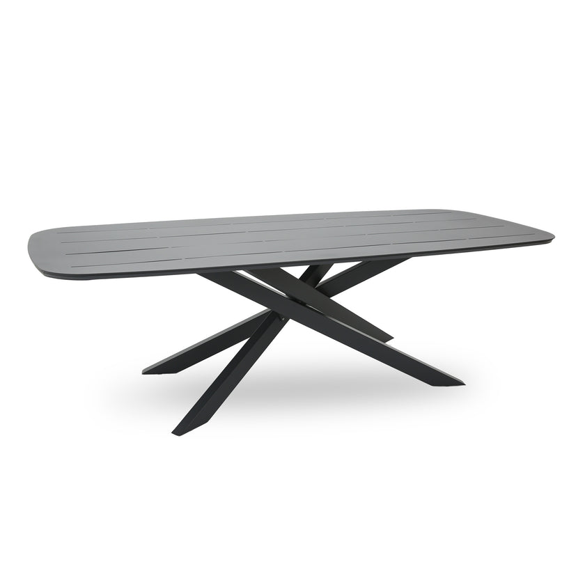 CDT12618-KT 2.4m Outdoor Dining Table - Sand Dark Grey