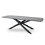 CDT12618-KT 2.4m Outdoor Dining Table - Sand Dark Grey
