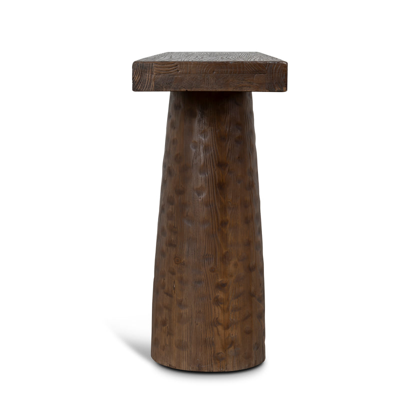 CDT12676-NA 1.83m Elm Console Table - Dark Brown