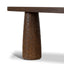 CDT12676-NA 1.83m Elm Console Table - Dark Brown