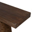 CDT12676-NA 1.83m Elm Console Table - Dark Brown
