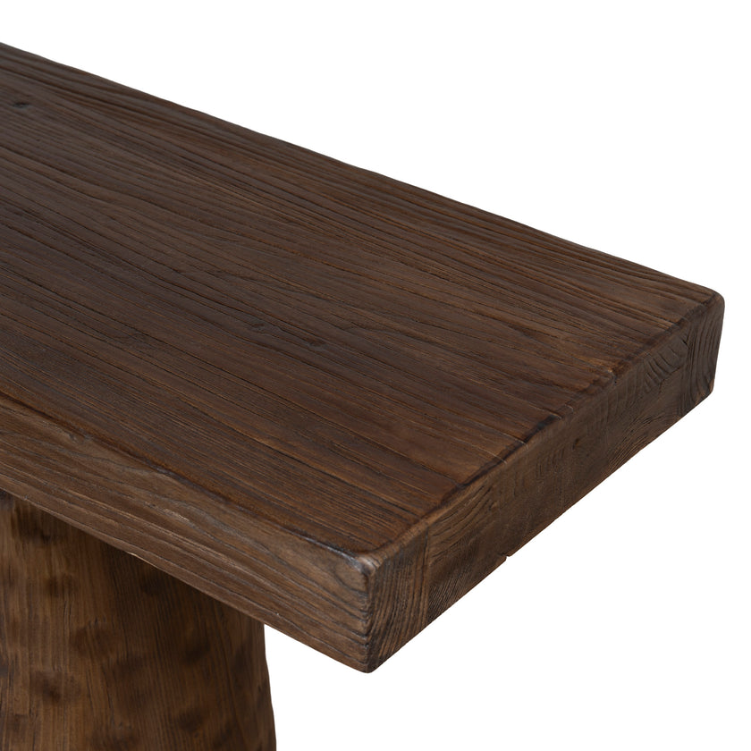 CDT12676-NA 1.83m Elm Console Table - Dark Brown