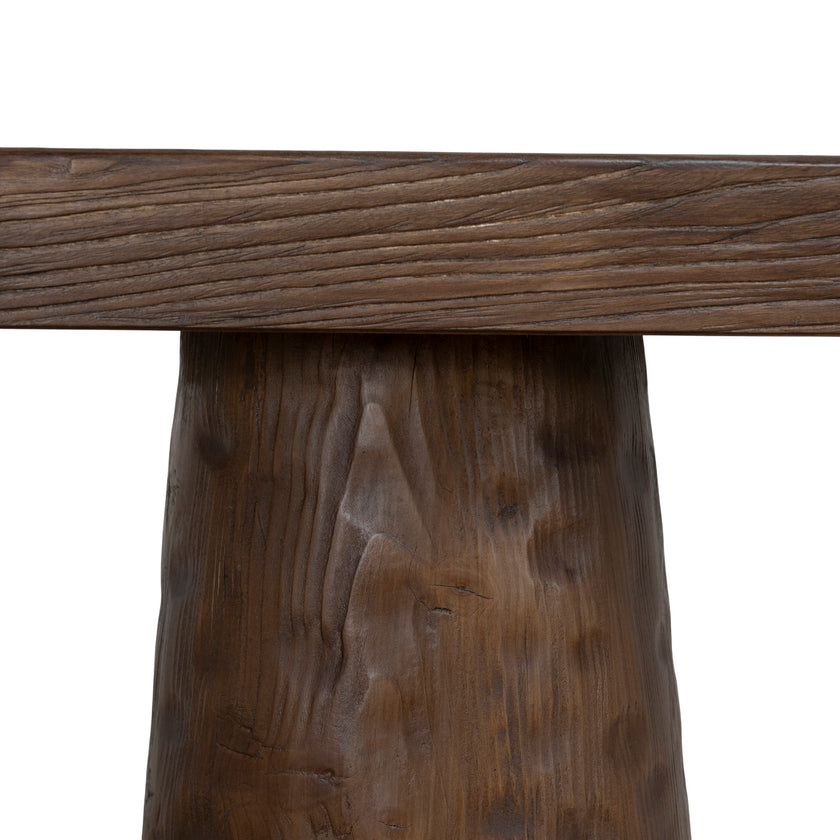 CDT12676-NA 1.83m Elm Console Table - Dark Brown
