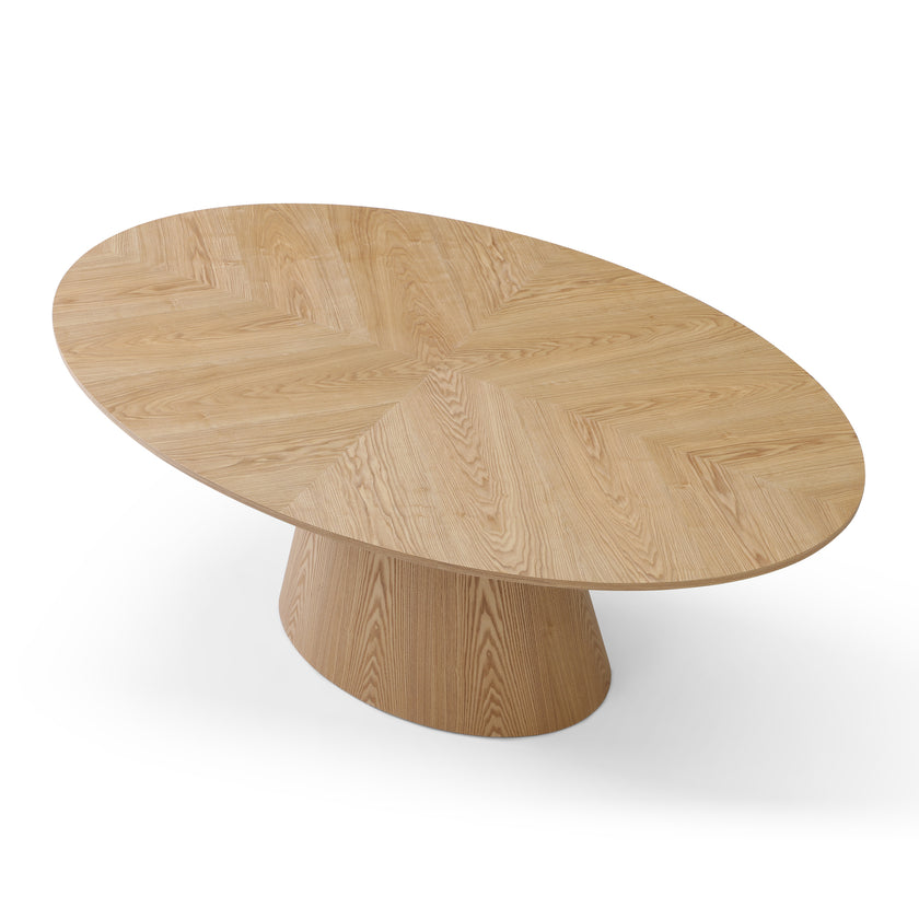 CDT12714-RX 1.83m Oval Dining Table - Ash Natural