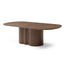 CDT12723-RX 2.39m Oval Dining Table - Walnut