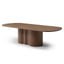 CDT12725-RX 2.7m Oval Dining Table - Walnut