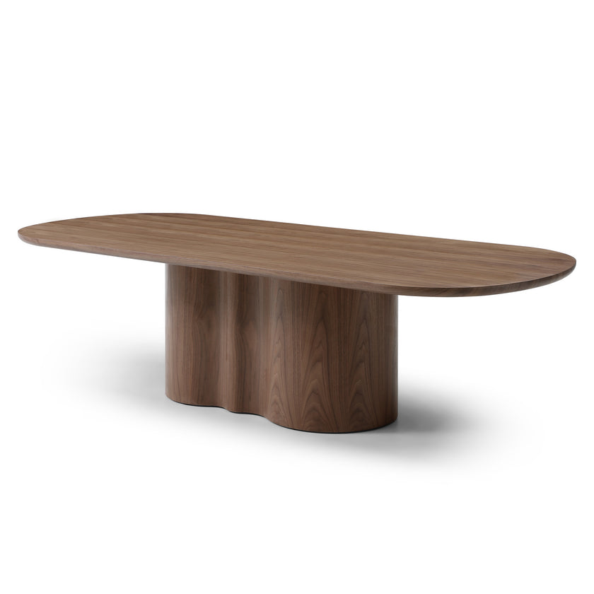 CDT12725-RX 2.7m Oval Dining Table - Walnut