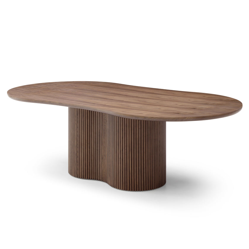 CDT12727-RX 2.39m Freeform Dining Table - Walnut