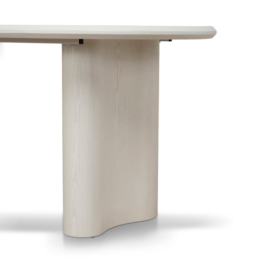 CDT12756-DW 1.8m Oval Dining Table - Ivory Oat