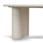 CDT12756-DW 1.8m Oval Dining Table - Ivory Oat
