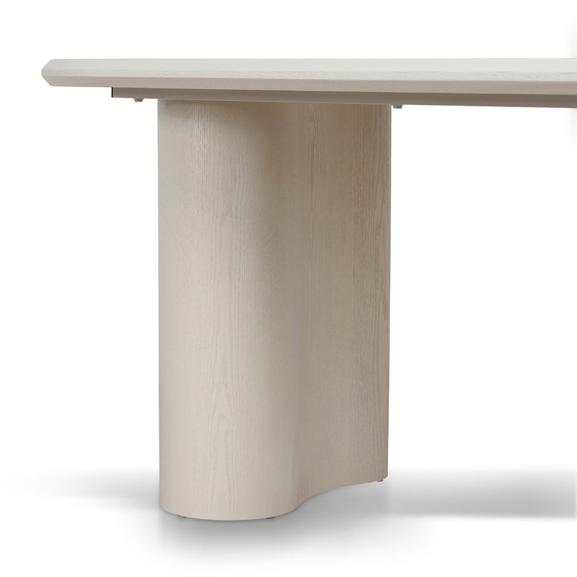 CDT12756-DW 1.8m Oval Dining Table - Ivory Oat