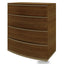 CDT12816-VN 4 Drawer Chest of Drawers - Walnut