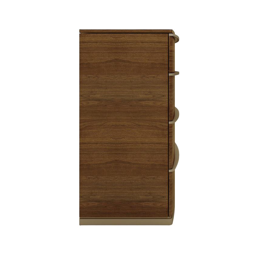 CDT12816-VN 4 Drawer Chest of Drawers - Walnut