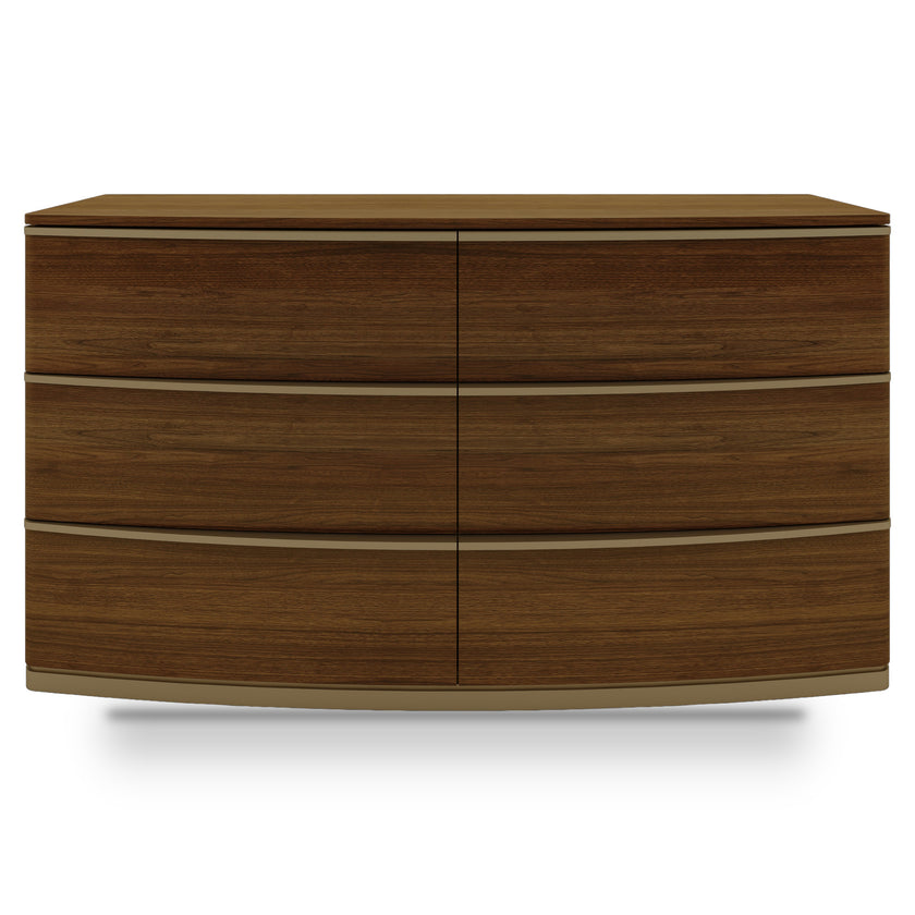 CDT12817-VN 6 Drawer Chest of Drawers - Walnut