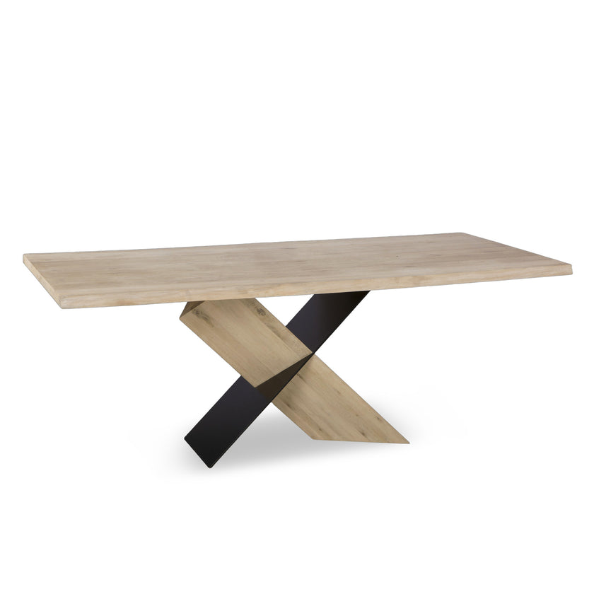 CDT14029-FX 1.95m Dining Table - White Washed Natural