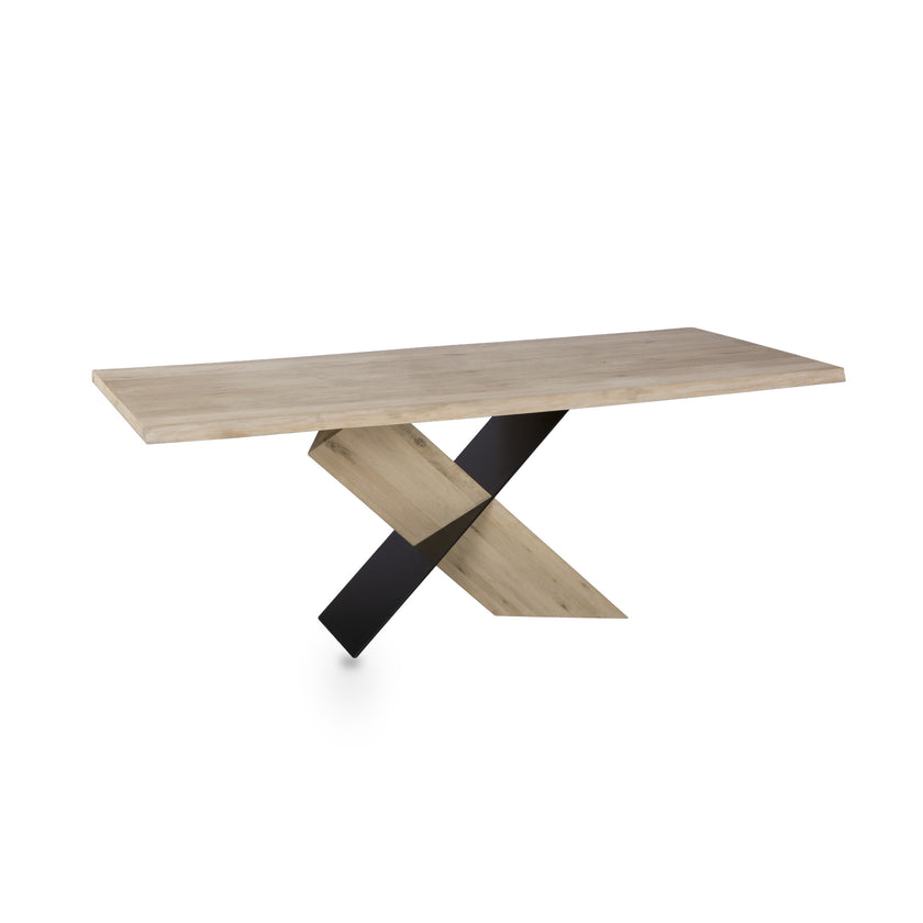CDT14029-FX 1.95m Dining Table - White Washed Natural