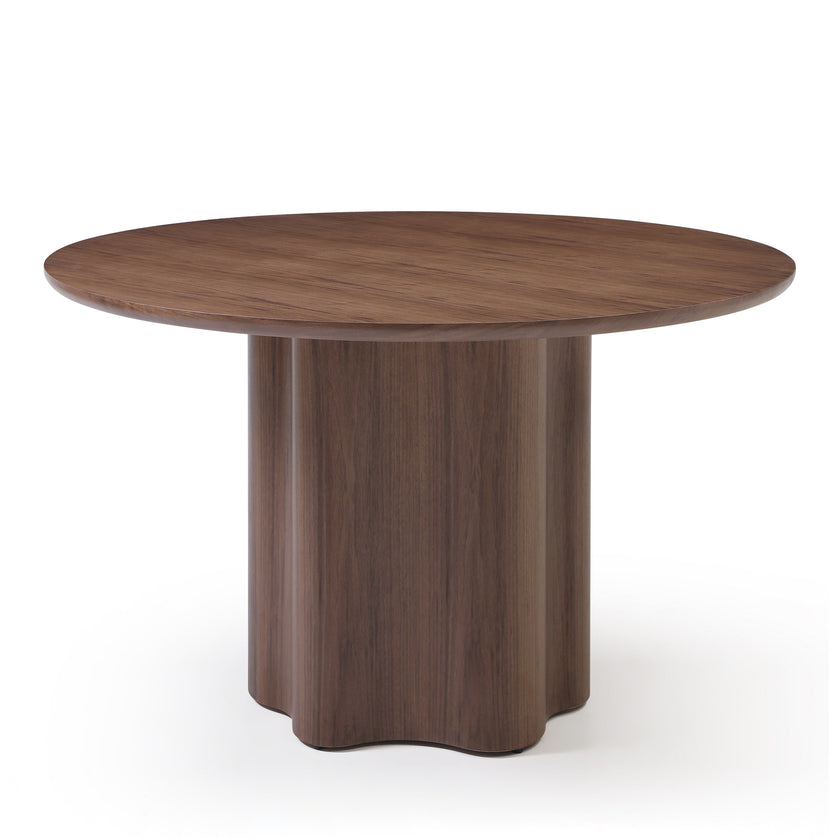 CDT14036-RX 1.2m Round Dining Table - Ash Walnut
