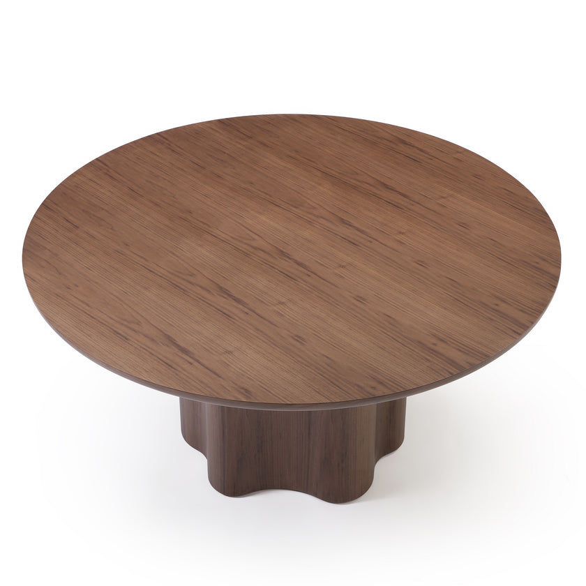 CDT14036-RX 1.2m Round Dining Table - Ash Walnut