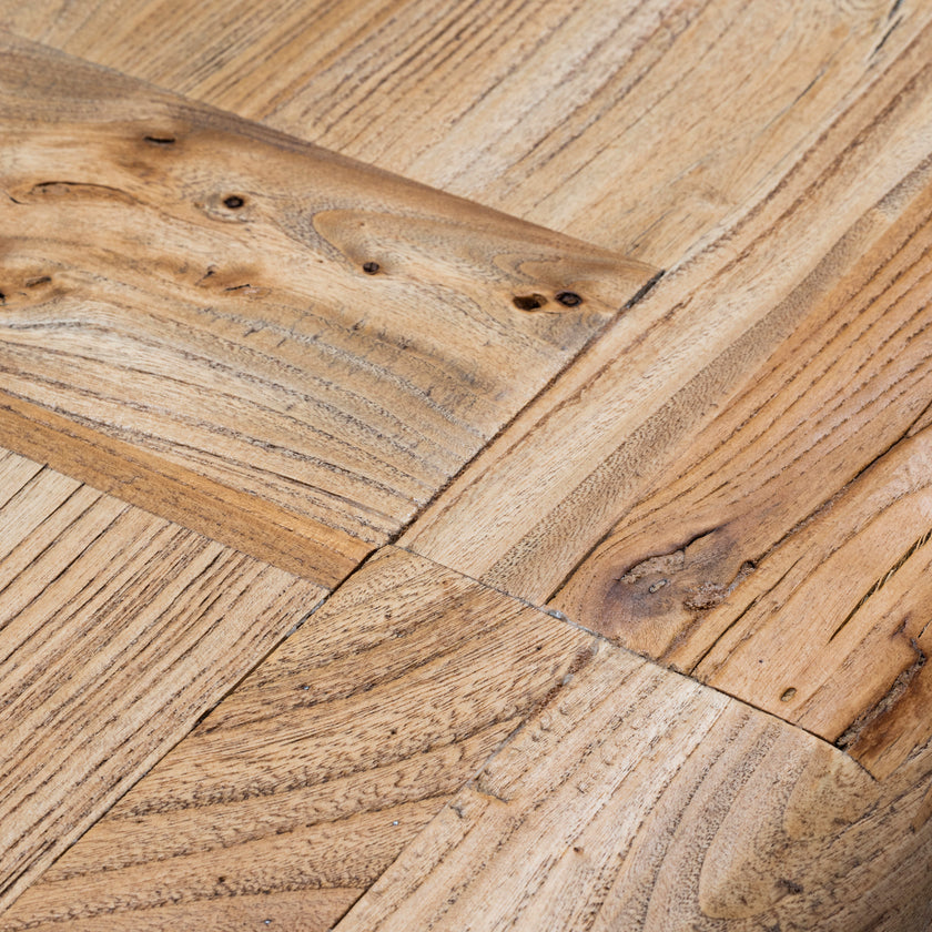 CDT2408 Elm Wood 2.4m Dining Table - Rustic Natural