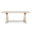 CDT511 198cm Dining Table - Rustic White Washed