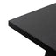Ex Display - CDT6061-SI 2.2m Straight Top Dining table - Black Rustic Oak Veneer
