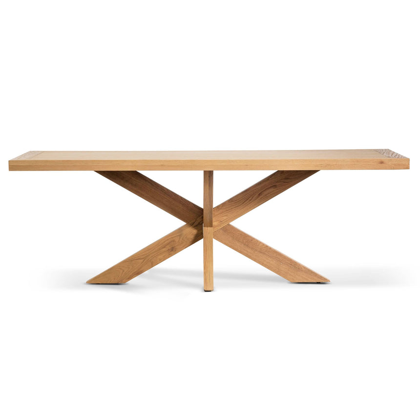 Ex Display - CDT6629-CH 2.2m Wooden Dining Table - Distress Natural