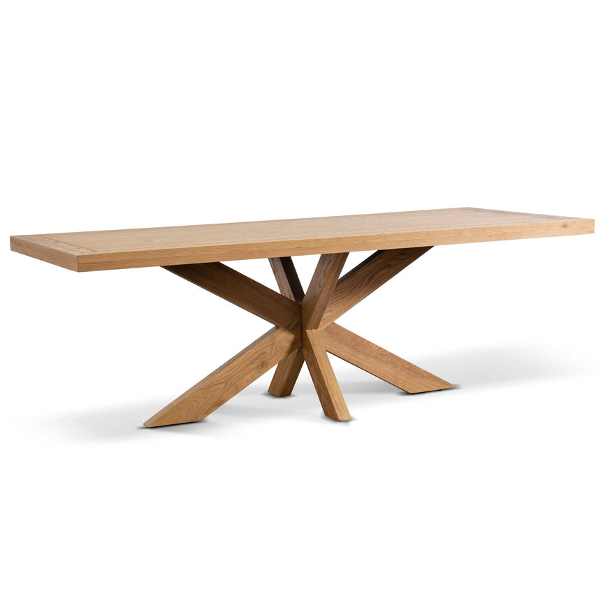 Ex Display - CDT6629-CH 2.2m Wooden Dining Table - Distress Natural