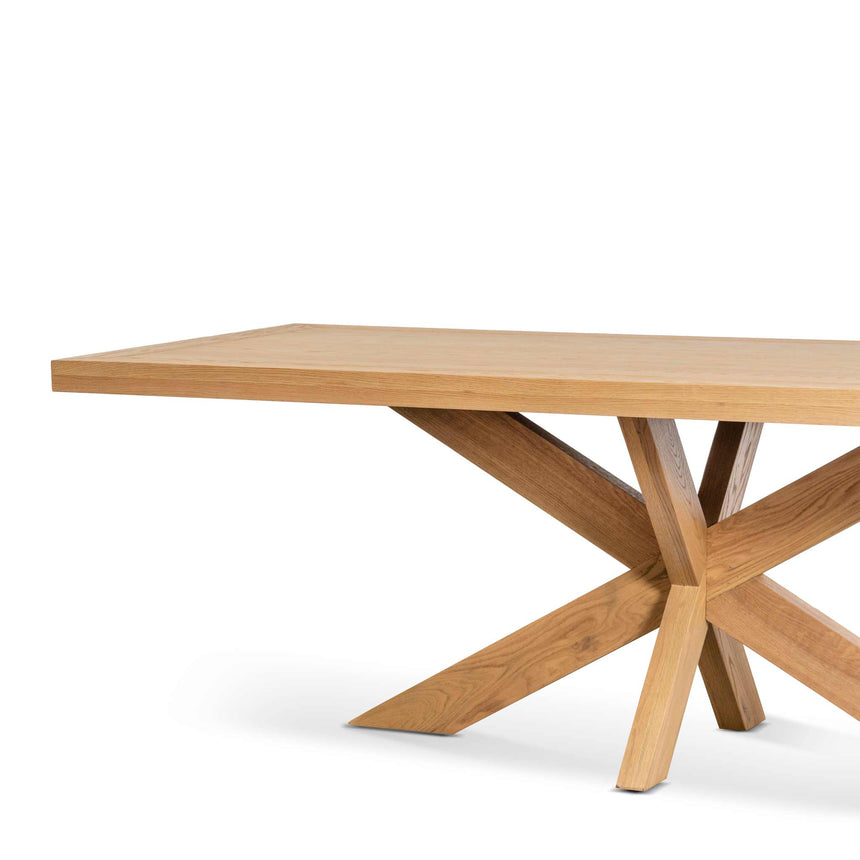 Ex Display - CDT6629-CH 2.2m Wooden Dining Table - Distress Natural