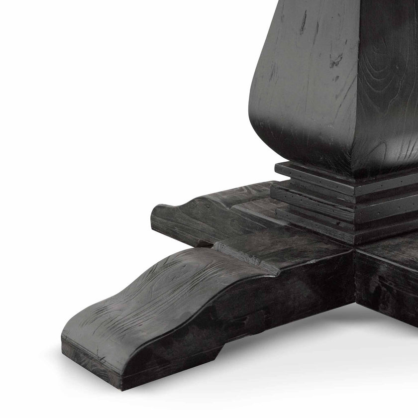 Ex Display - CDT6837 1.6m Round Dining Table - Full Black