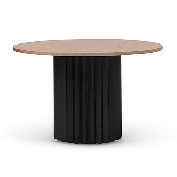 Ex Display - CST8296-NI Round Side Table - Full Black-V1