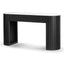 CDT8906-NI 1.5m White Marble Console Table - Black