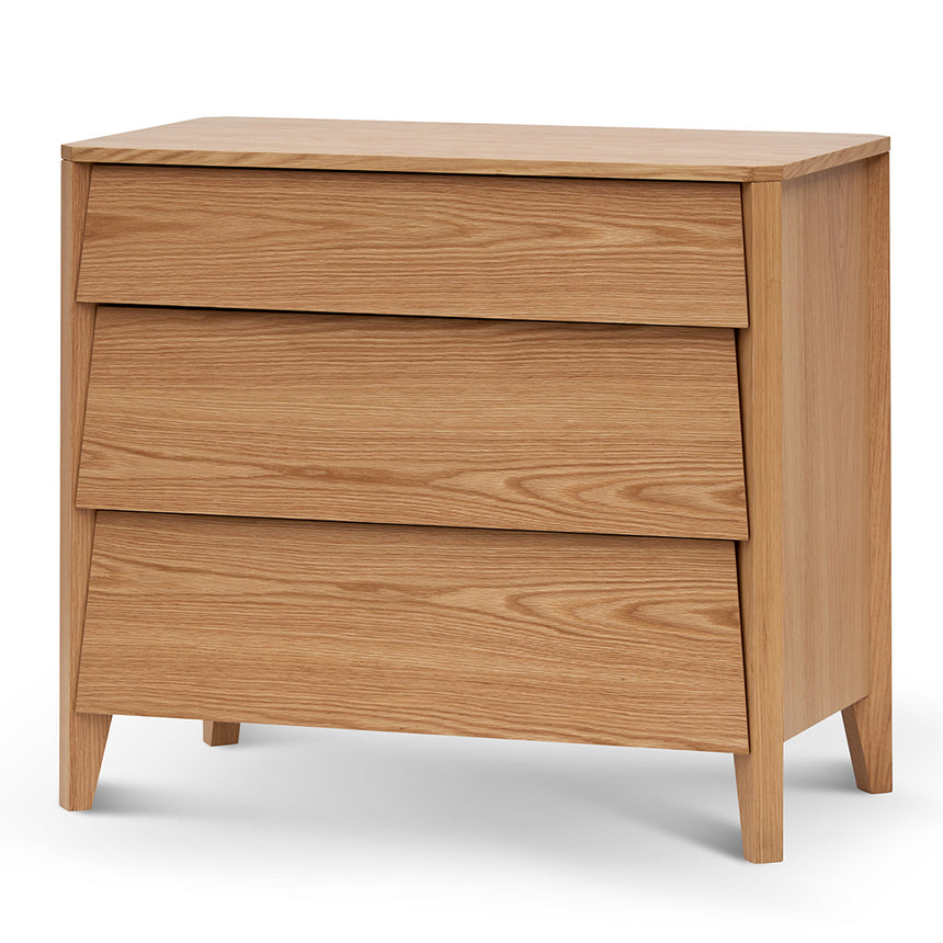 CTV839-DW TV Unit With Black Drawers - Natural