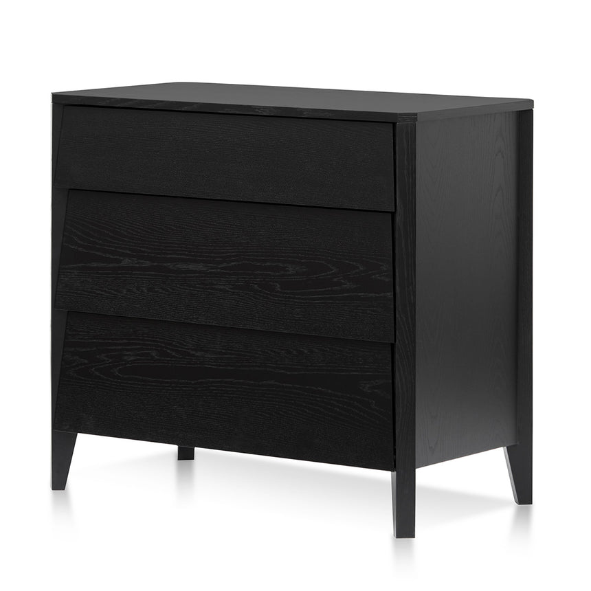 CDT8070-CN 3 Drawers Dresser Unit - Black Oak