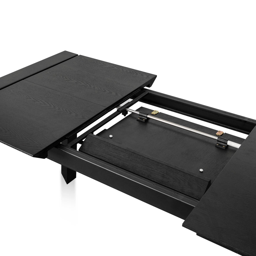 Ex Display - CDT8267-DW Extendable Wooden Dining Table - Black