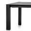Ex Display - CDT8267-DW Extendable Wooden Dining Table - Black