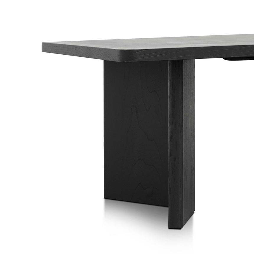 CDT8288-NI 3m Elm Dining Table - Full Black