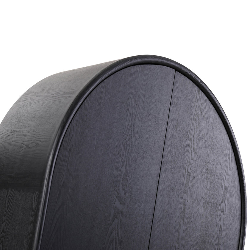 CDT8295-NI 150cm (H) Ash Curve Cabinet - Full Black