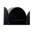 CDT8295-NI 150cm (H) Ash Curve Cabinet - Full Black