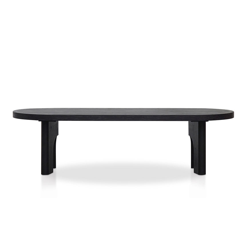 CDT8404-NI 2.8m oval dining table - Black