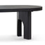 CDT8404-NI 2.8m oval dining table - Black