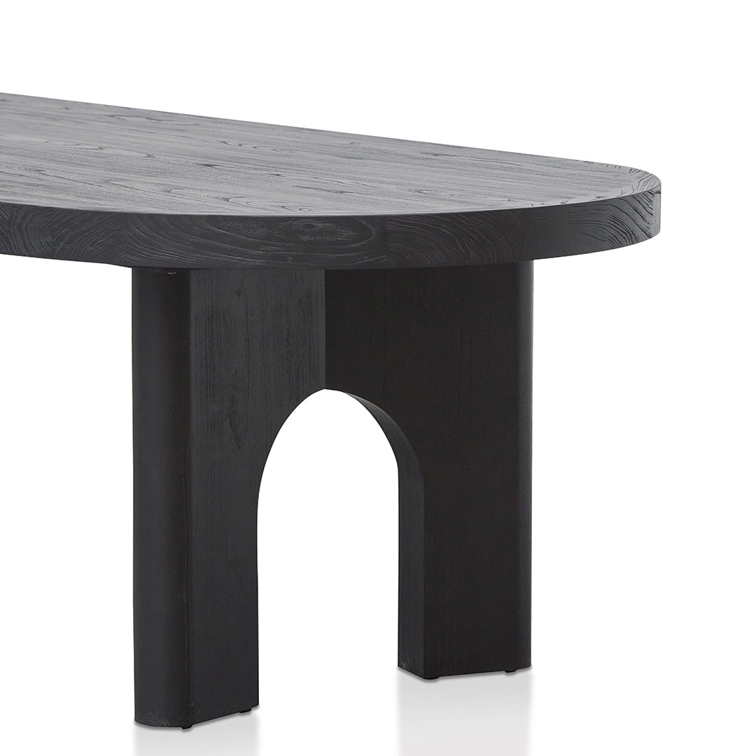 CDT8404NI 2.8m oval dining table Black Calibre Furniture
